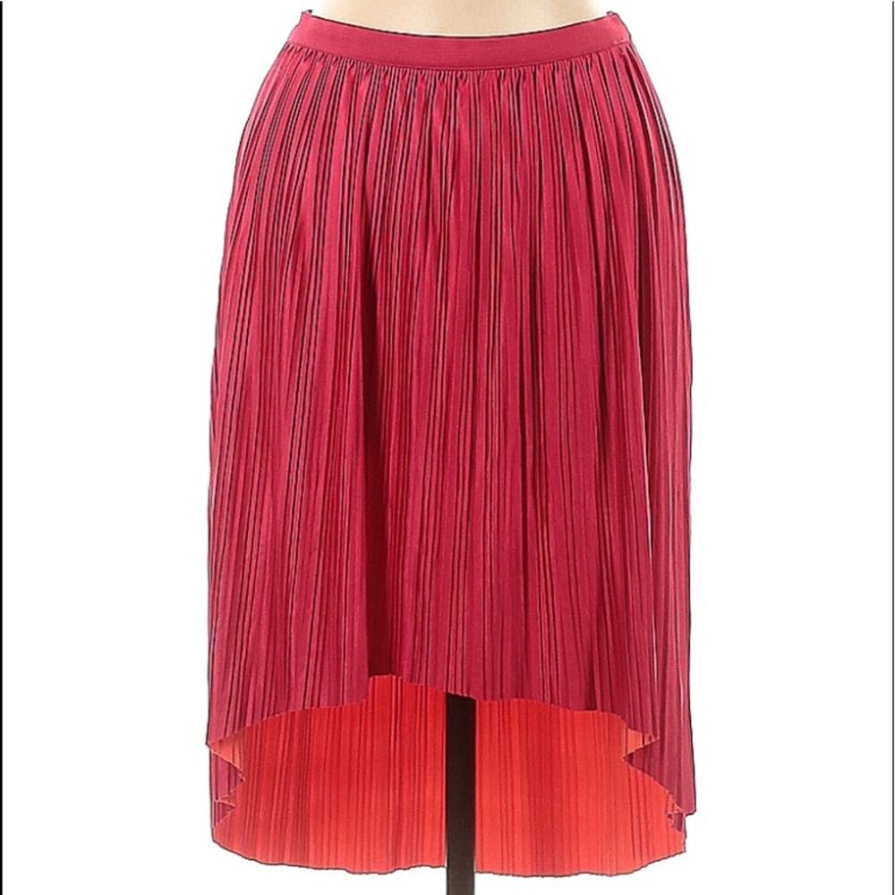 Xhilaration Reversible Pleated High Low Skirt